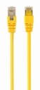 GEMBIRD FTP Cat5e Patch cord, yellow, 0.5 m | PP22-0.5M/Y