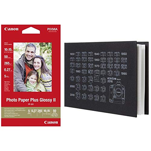 CANON Photo Album PA001 Kit with PP-201 (50 sheets) | PP-201 4X6 50 + PHOTO ALBUM