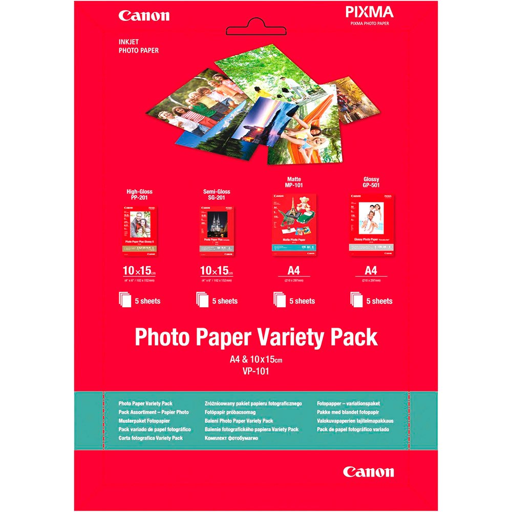CANON Photo Paper Variety Pack A4 &amp; 10 x 15cm VP-101 | VP-101 A4 &amp; 10x15 20SH