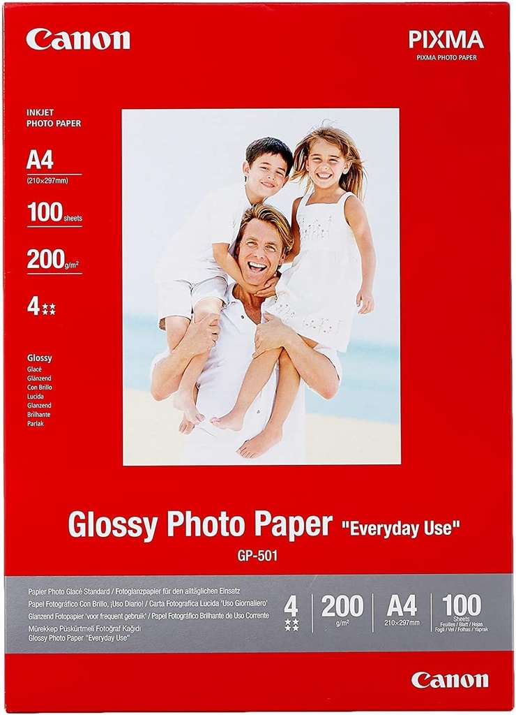 CANON Glossy Photo paper A4 (5 Sheets) | GP-501 A4 5 SH