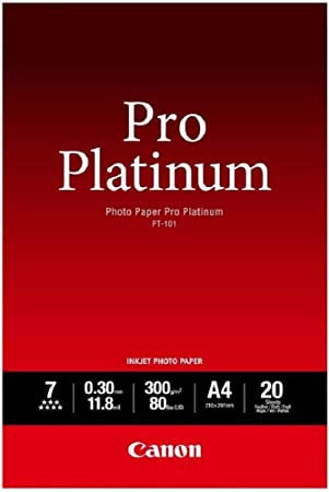 CANON Pro Platinum Photo Paper (20 Sheets) | PT-101 A4 20SH